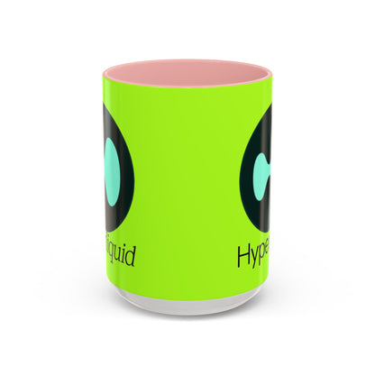 Hyperliquid Black font Green Accent Mug by cypherpunkgear.com