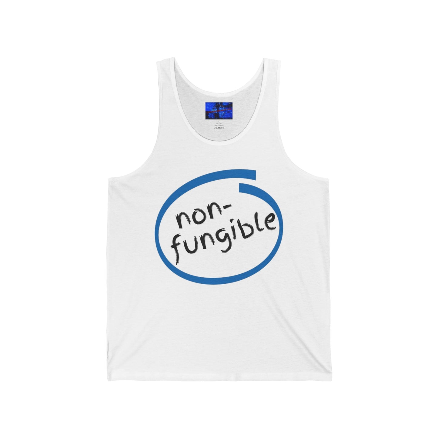 Nonfungible Unisex Jersey Tank Top by cypherpunkgear