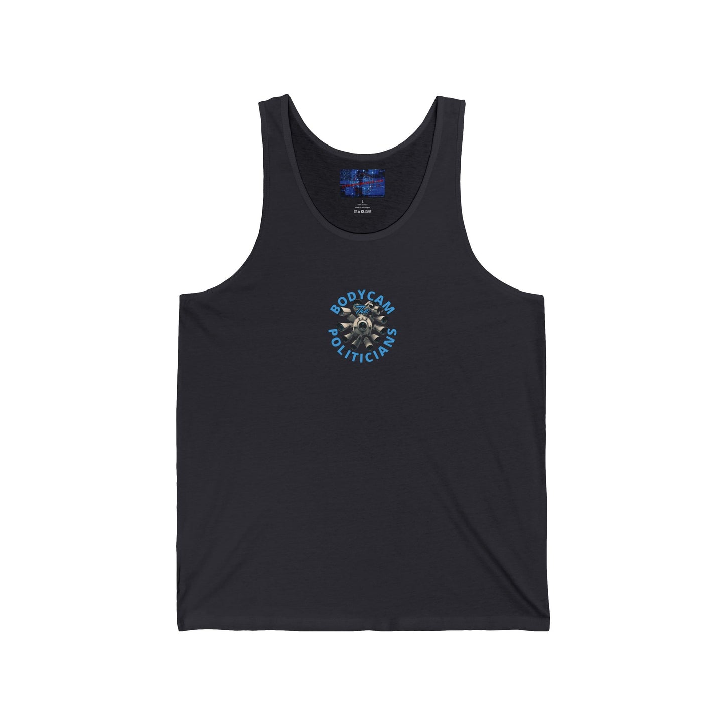 2-sided, Bodycam the Politicians Cameras Unisex Jersey Tank Top by cypherpunkgear.com