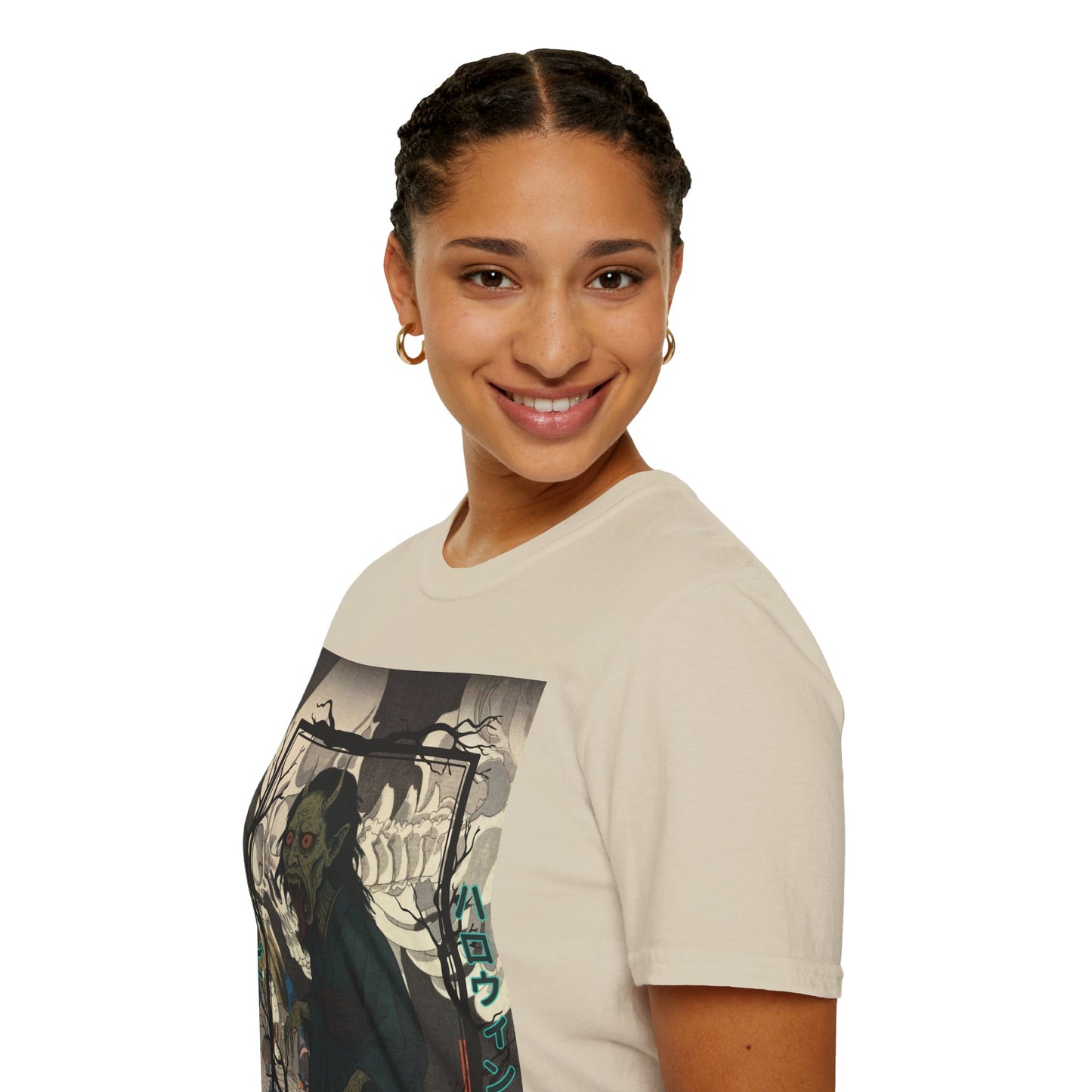 Yōkai Happy Halloween Light colors Unisex T-Shirt by CreepyCrafts.boo