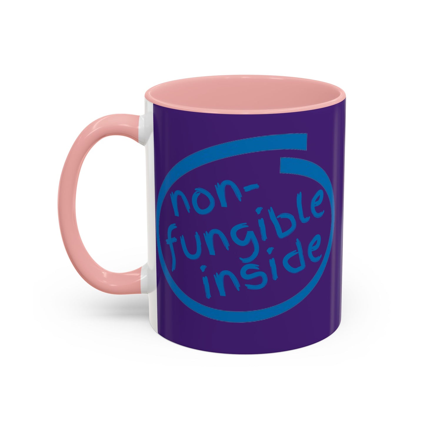 Non-Fungible Inside Purple Accent Mug by cypherpunkgear.com