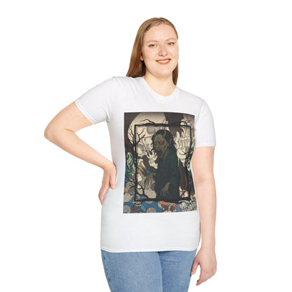 Yōkai Happy Halloween Light colors Unisex T-Shirt by CreepyCrafts.boo