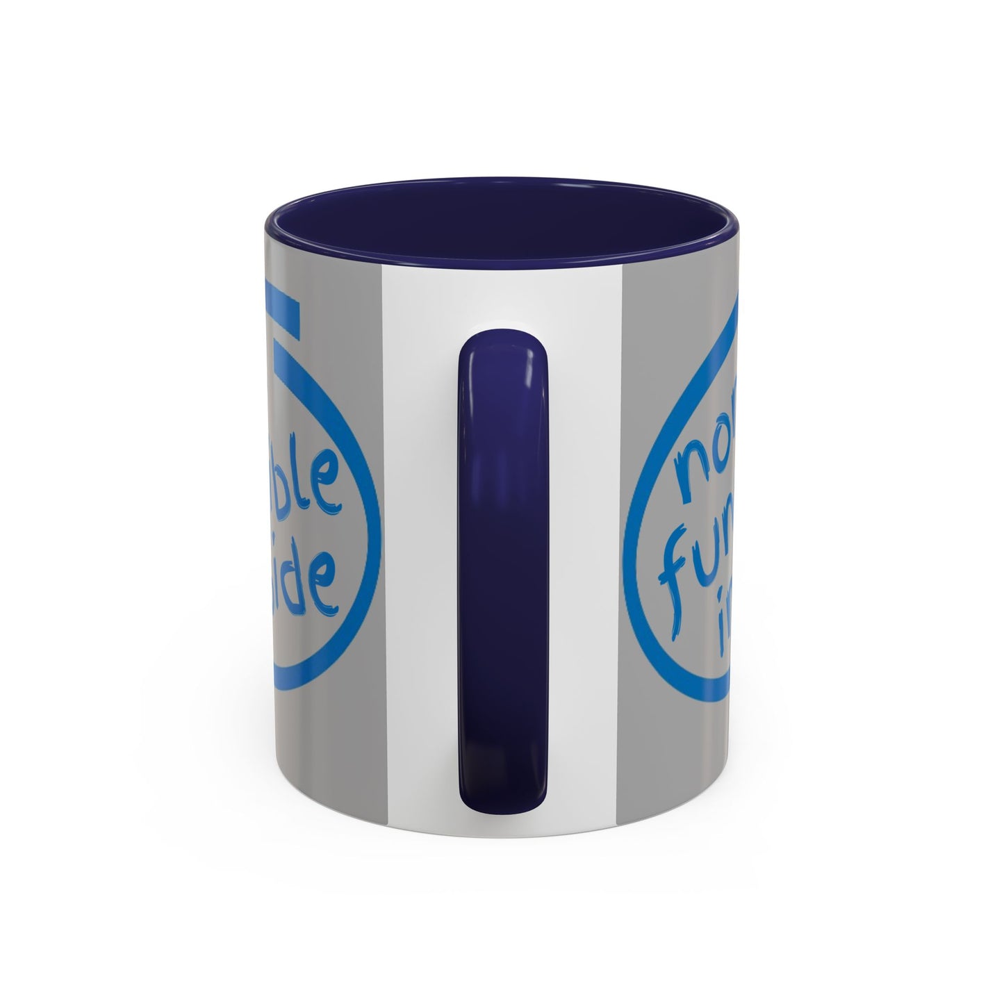 Non-Fungible Inside Grey Accent Mug by cypherpunkgear.com