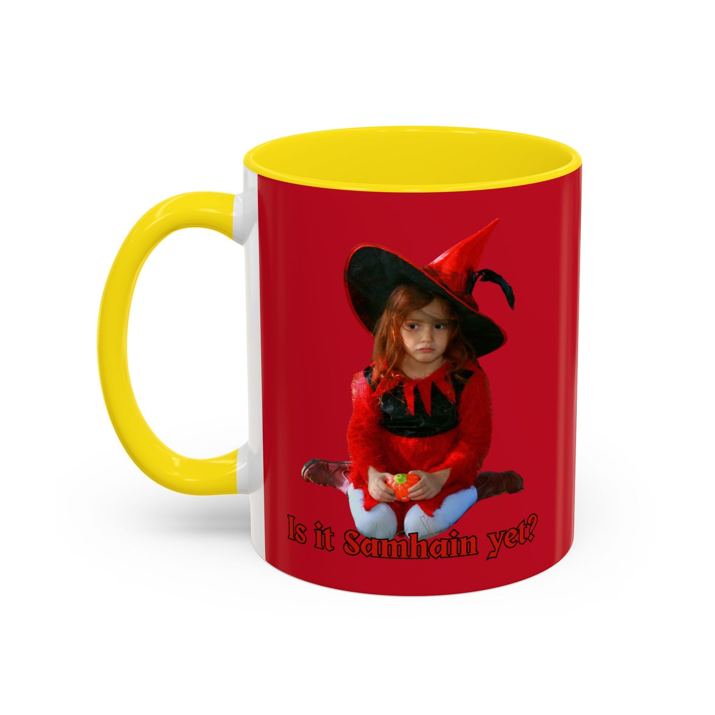 Is it Samhain yet? Red Accent Mug by CreepyCrafts.boo