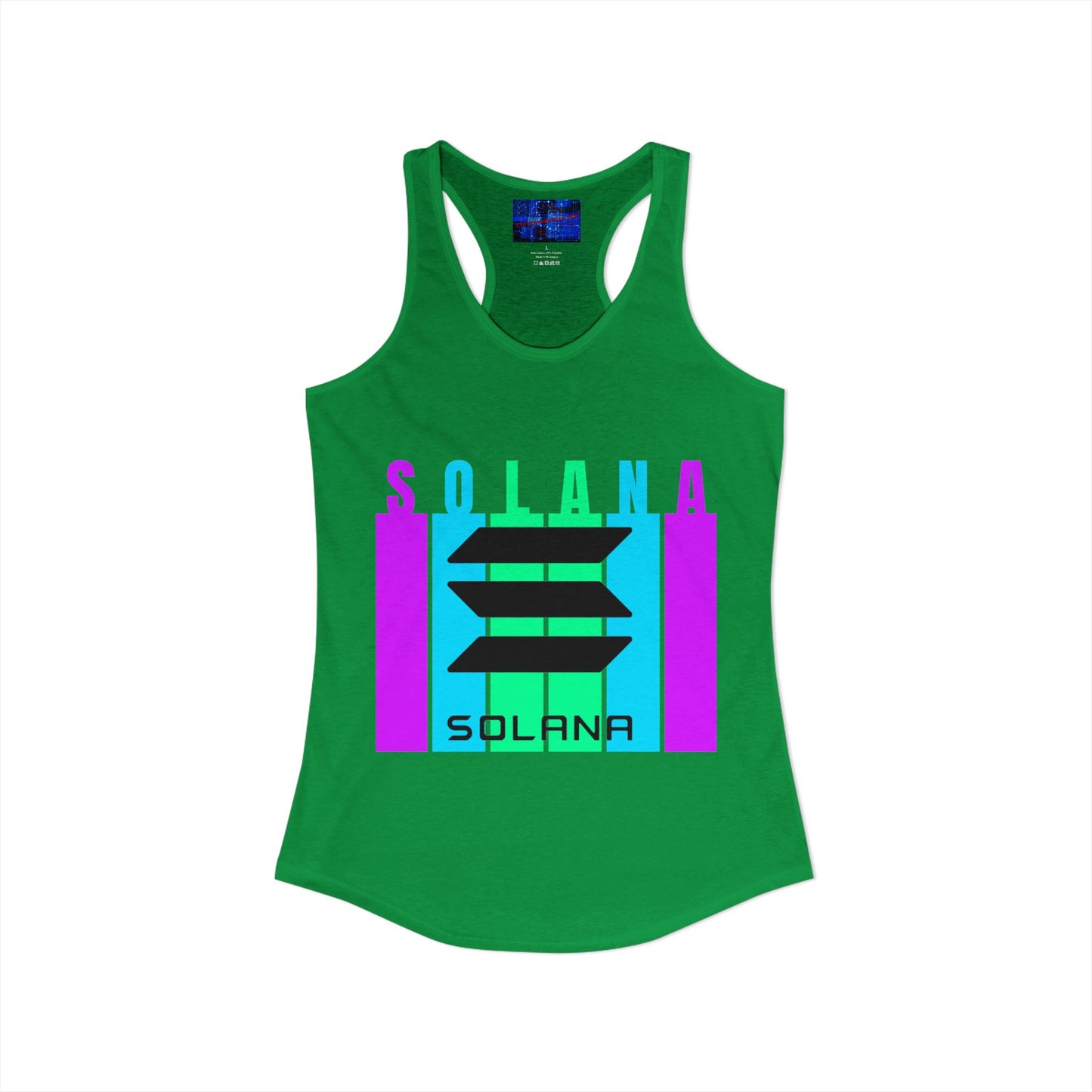 Solana (SOL) Freedom Women's Racerback Tank Top by cypherpunkgear.com