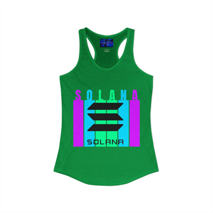 Solana (SOL) Freedom Women's Racerback Tank Top by cypherpunkgear.com