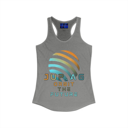 Jupiter (JUP) Orbit the Future Women's Racerback Tank Top by cypherpunkgear.com