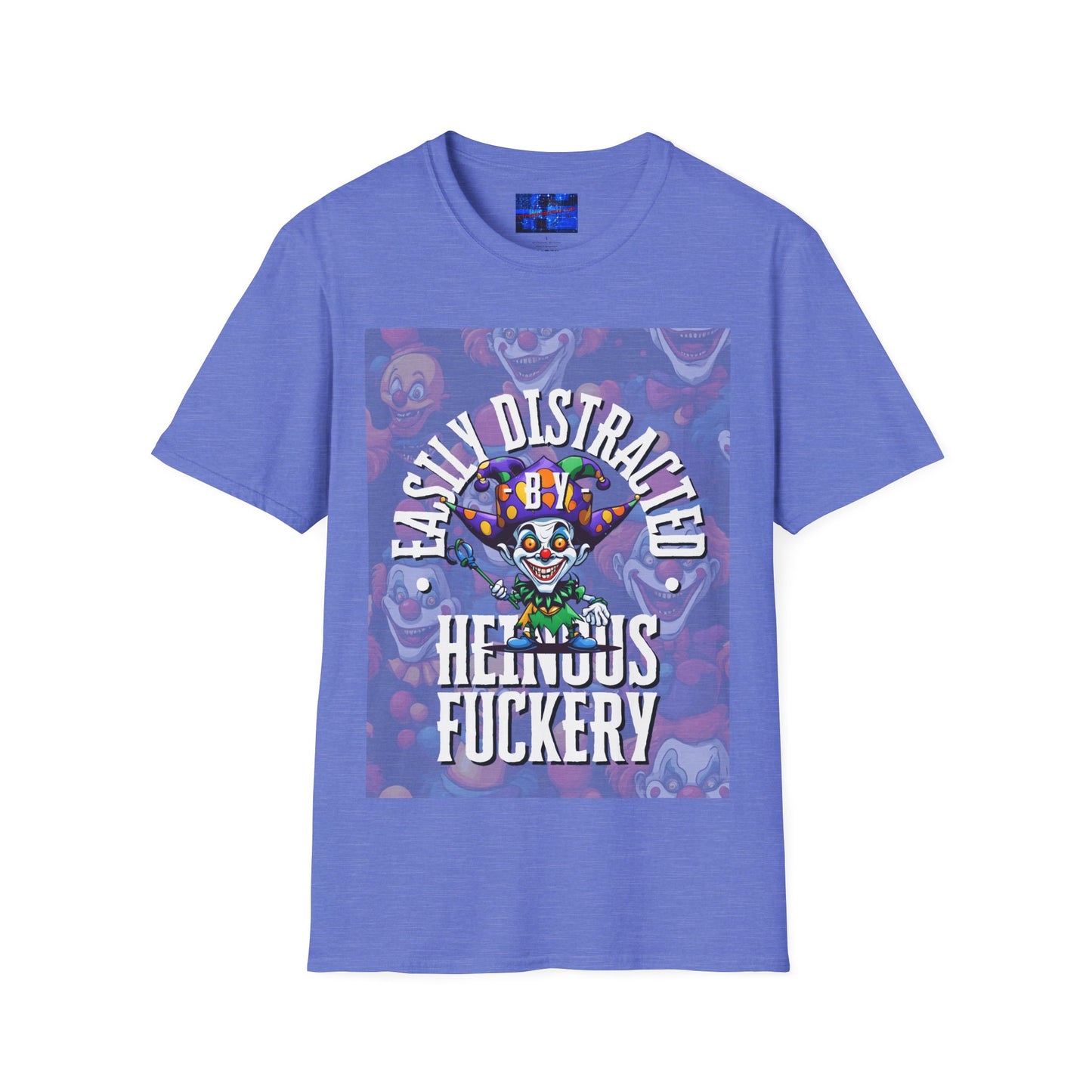 Easily Distracted by Heinous Fuckery Little Jincs Light colors Unisex T-Shirt by cypherpunkgear.com