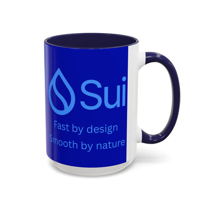SUI Dark Blue Accent Mug by cypherpunkgear.com