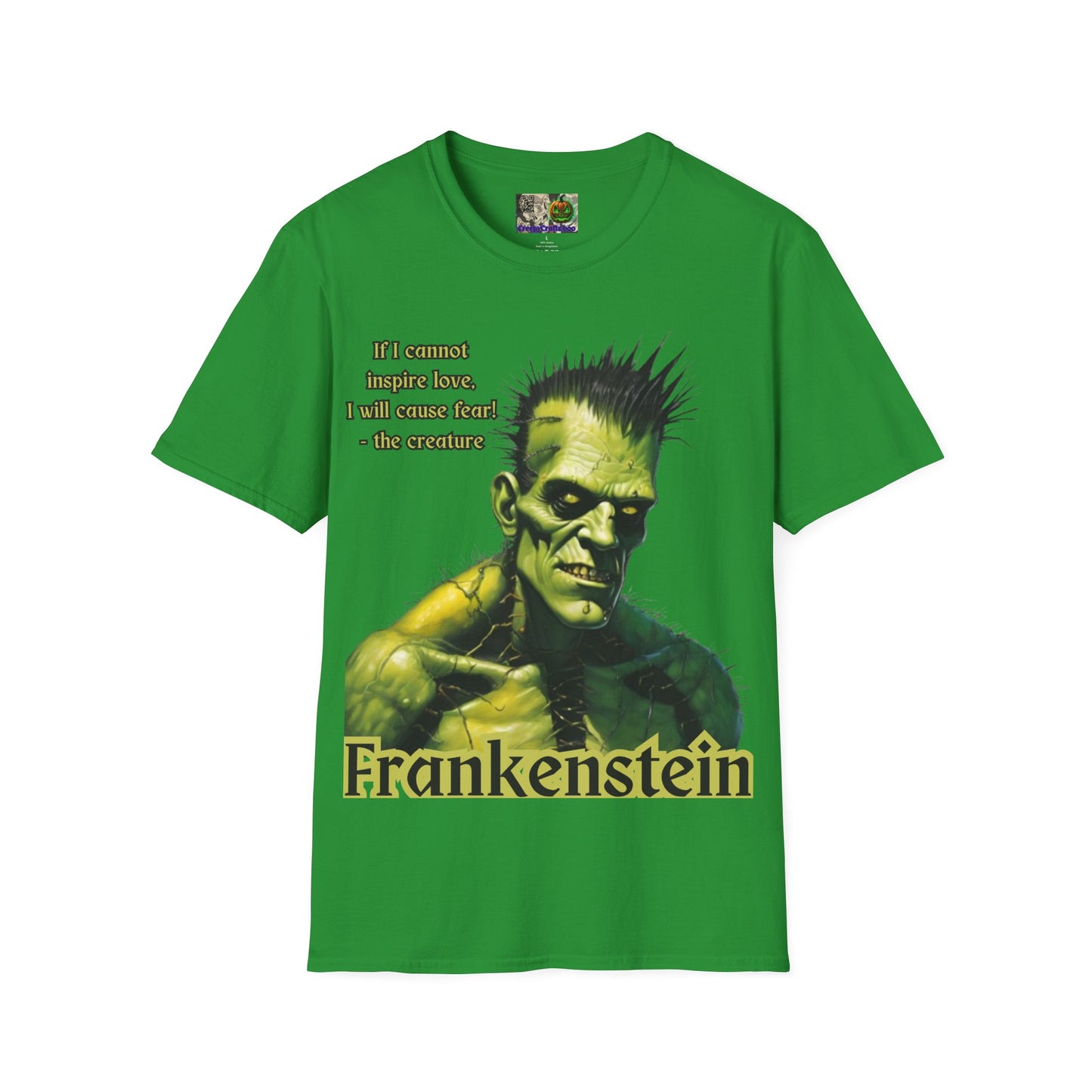 Frankenstein's Creature Dark colors Unisex T-Shirt by CreepyCrafts.boo