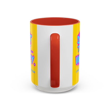 Don't Trust...Verify. Yellow Accent Mug by cypherpunkgear.com