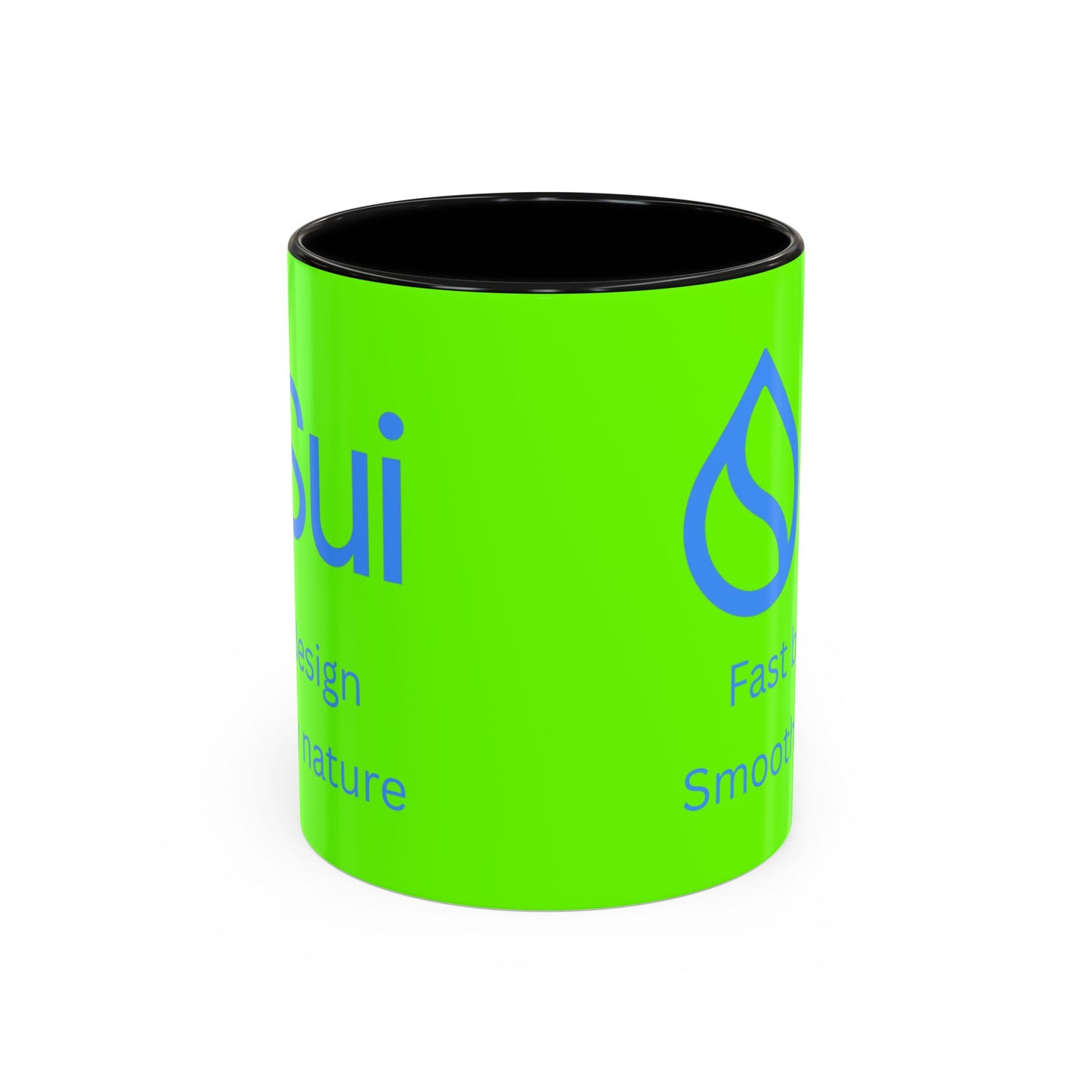 SUI Green Accent Mug by cypherpunkgear.com