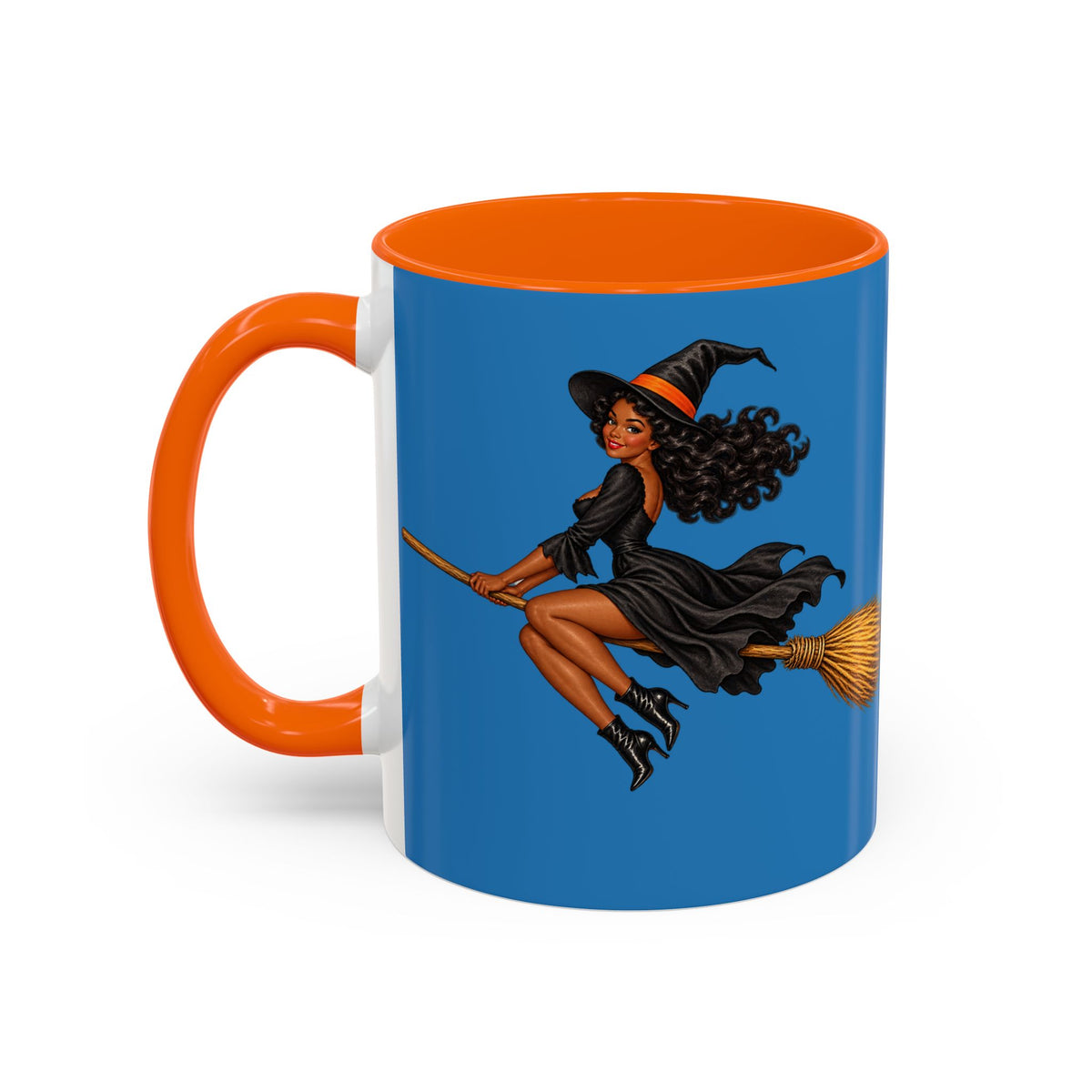 Velvet Vex Blue Accent Mug by CreepyCrafts.boo