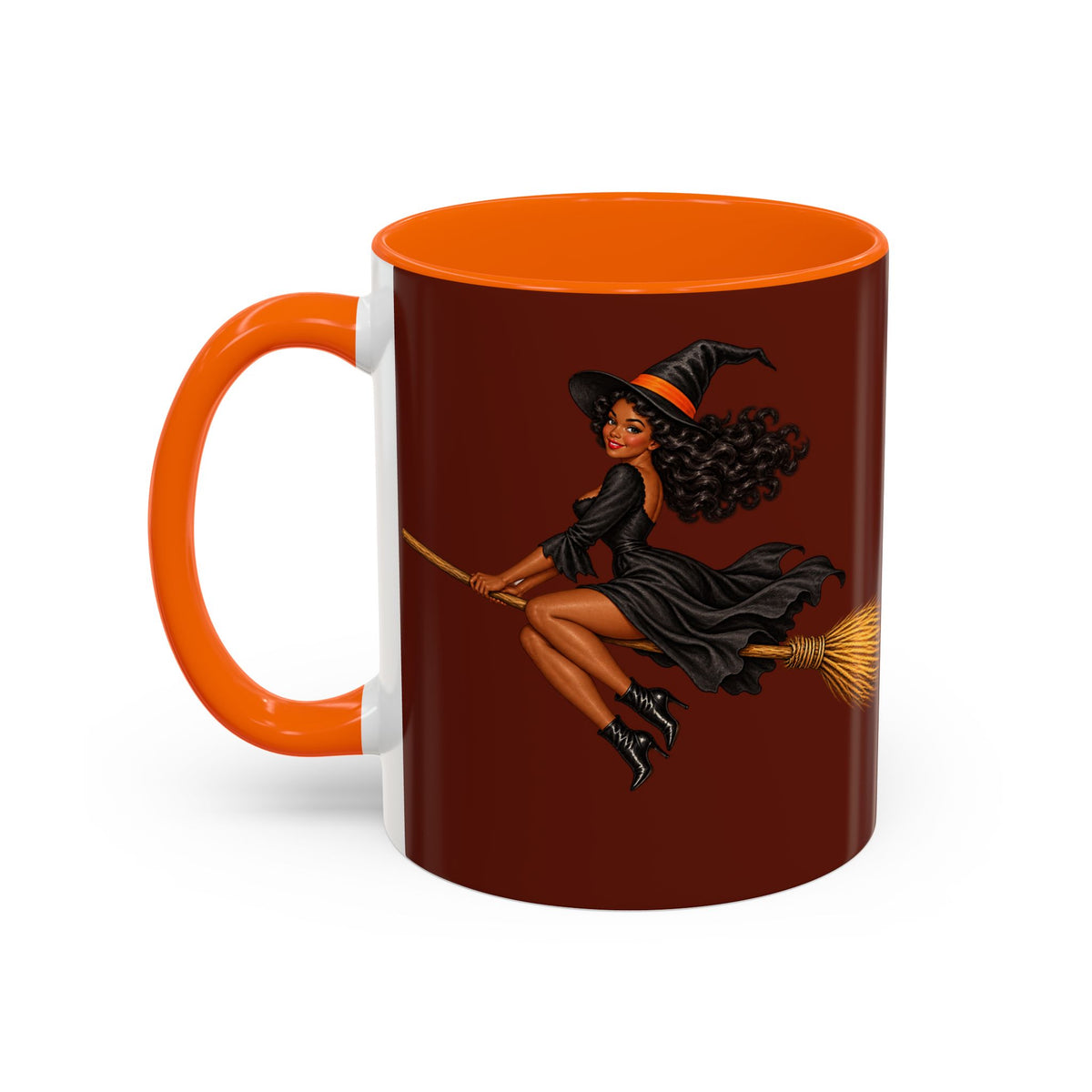 Velvet Vex Brown Accent Mug by CreepyCrafts.boo