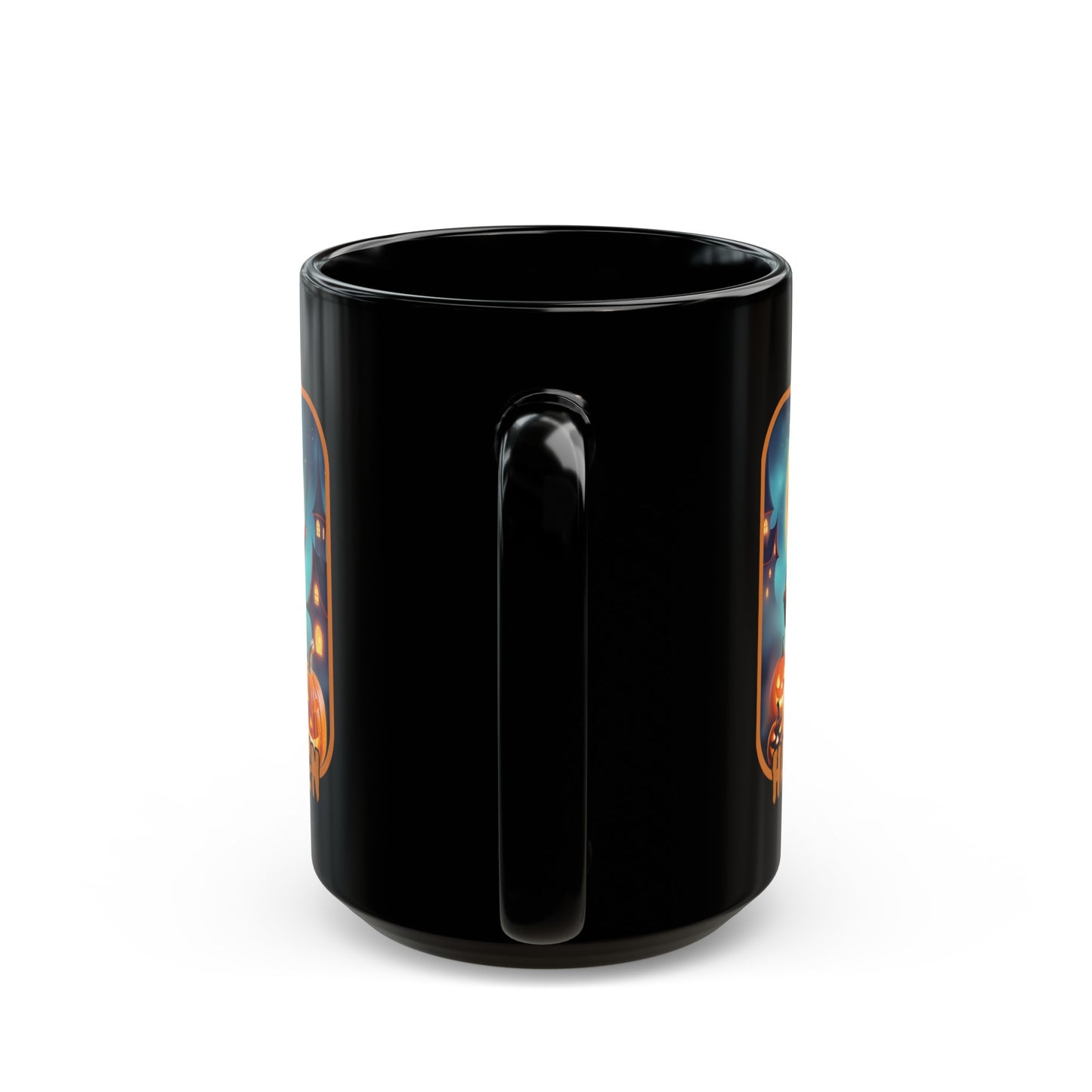 Happy Halloween Little Witch ORfont Black Mug by cypherpunkgear