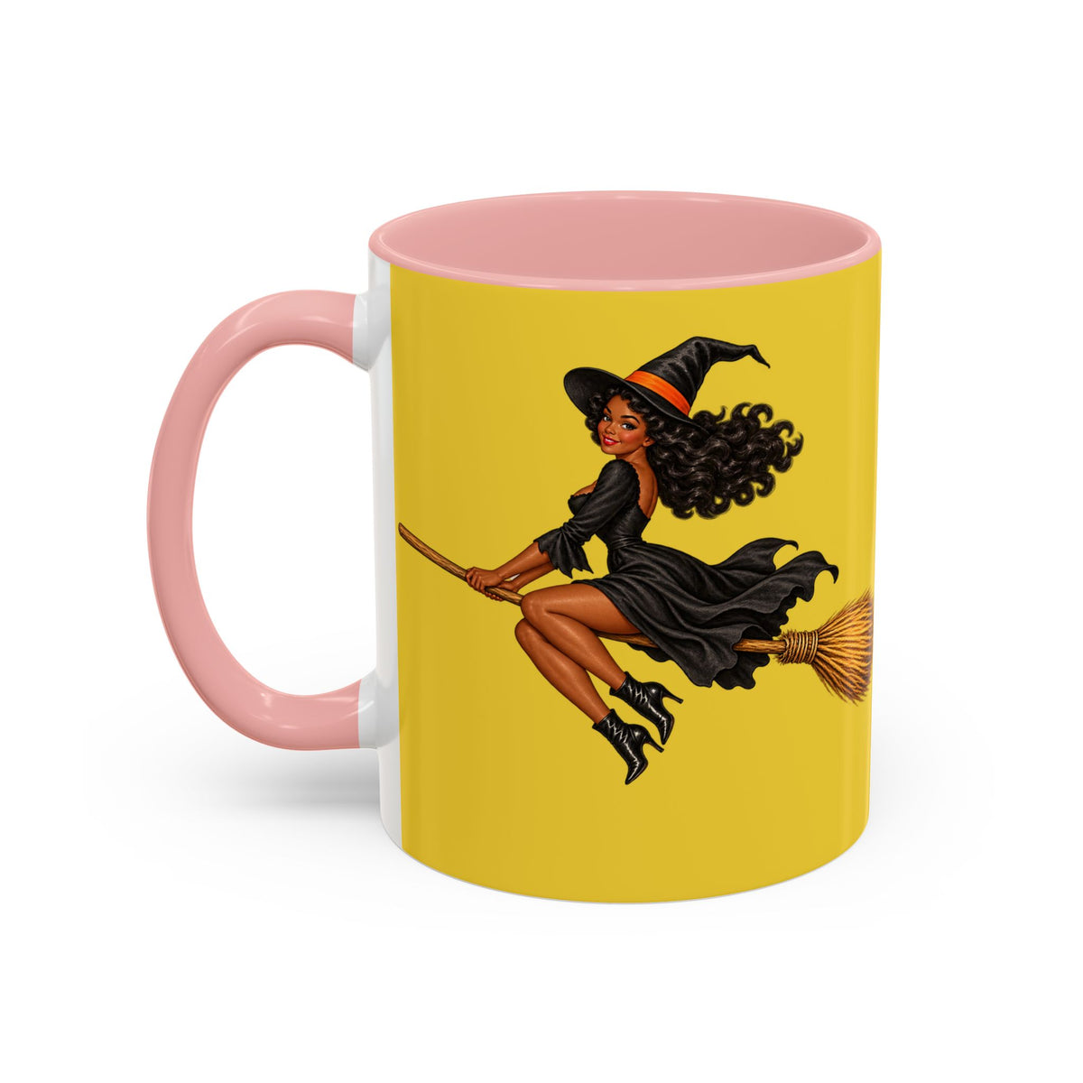 Velvet Vex Yellow Accent Mug by CreepyCrafts.boo