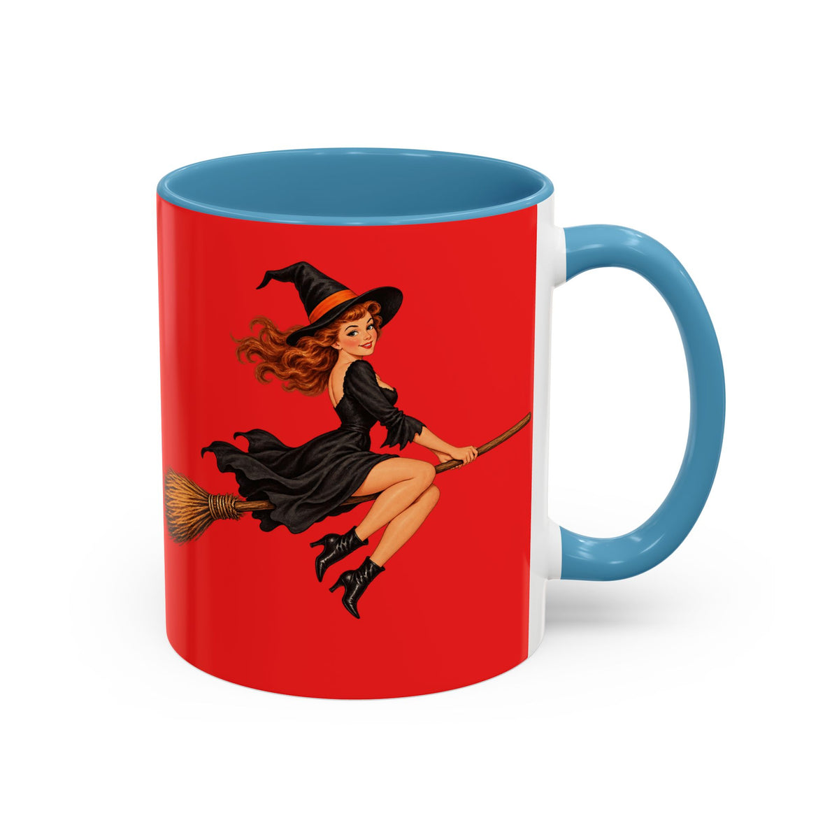 Hazel Hex Red Accent Mug by CreepyCrafts.boo