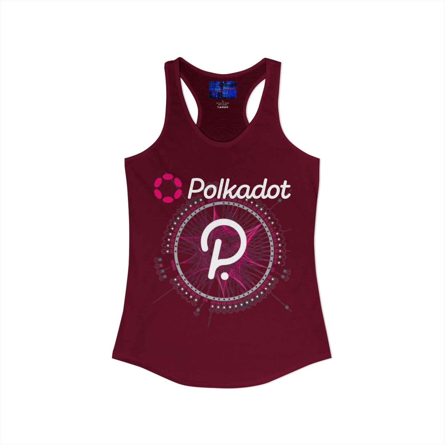 Polkadot (DOT) Women's Racerback Tank Top by cypherpunkgear.com