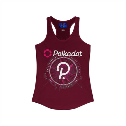 Polkadot (DOT) Women's Racerback Tank Top by cypherpunkgear.com