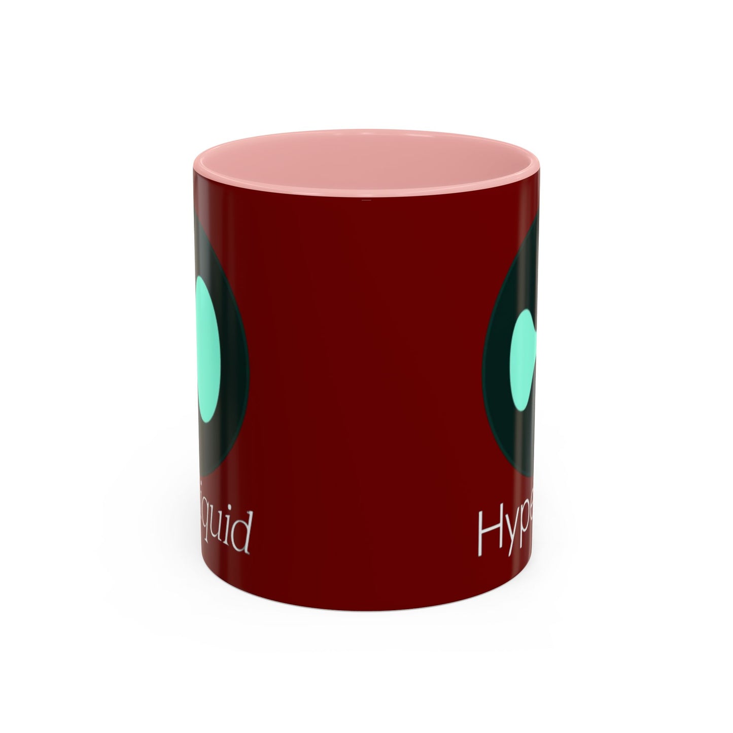 Hyperliquid White font Red Accent Mug by cypherpunkgear.com