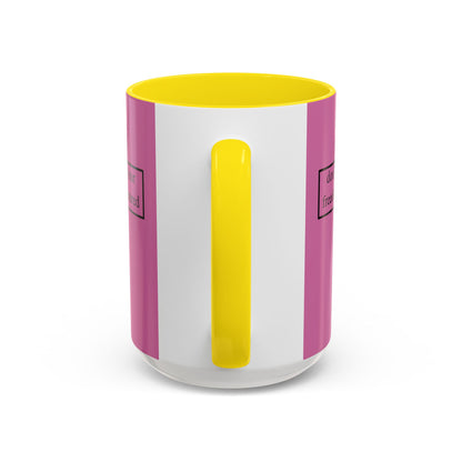 don't assume your freedoms are assured, Black font, Pink Accent Mug by cypherpunkgear.com