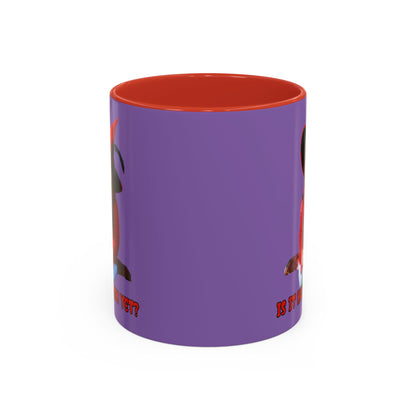 Is it Halloween yet? Light Purple Accent Mug by CreepyCrafts.boo