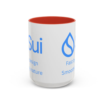 SUI White Accent Mug by cypherpunkgear.com
