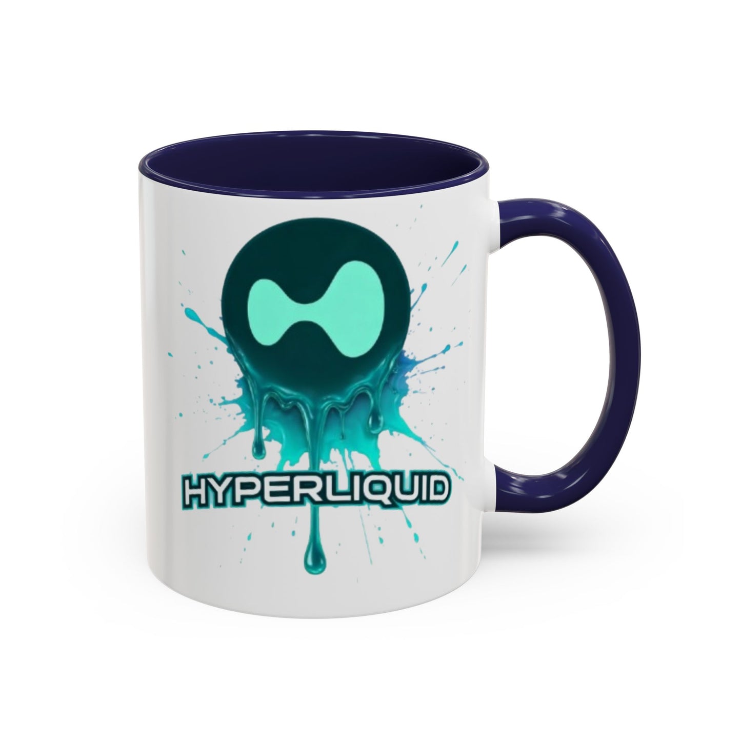 HYPE Drip White Accent Mug by cypherpunkgear.com