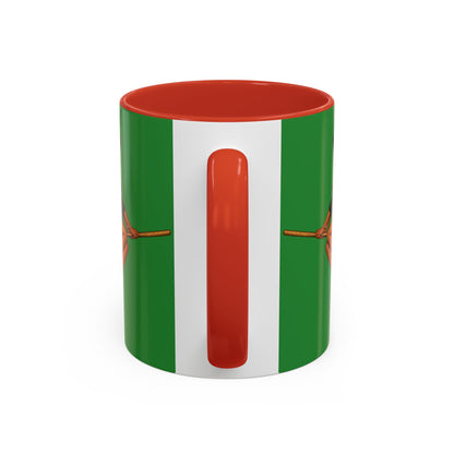 Velvet Vex Green Accent Mug by CreepyCrafts.boo