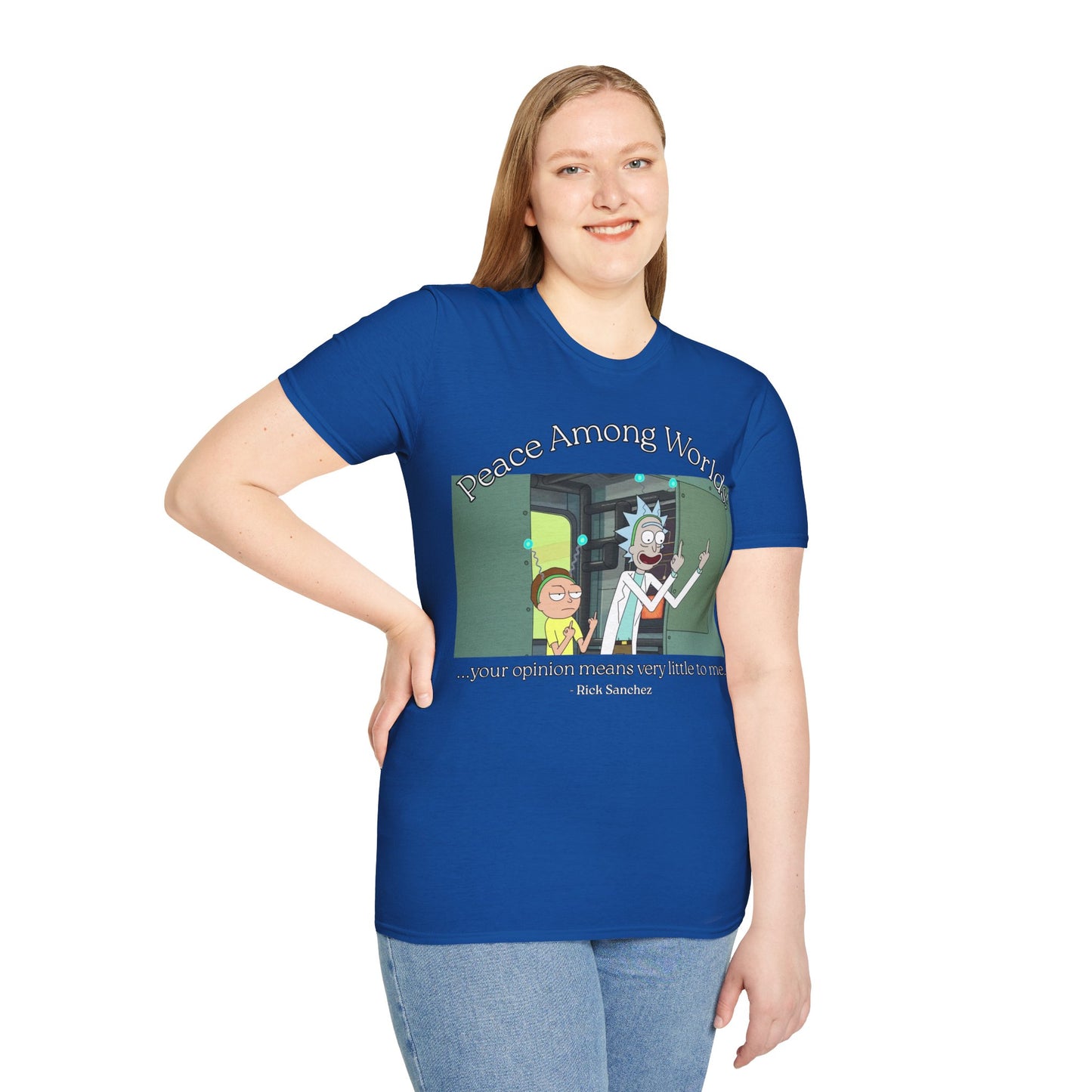 Peace Among Worlds! Dark colors Unisex T-Shirt by cypherpunkgear.com