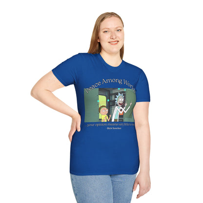 Peace Among Worlds! Dark colors Unisex T-Shirt by cypherpunkgear.com