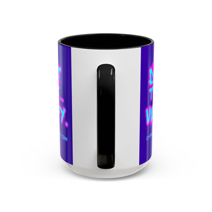 Don't Trust...Verify. Dark Purple Accent Mug by cypherpunkgear.com