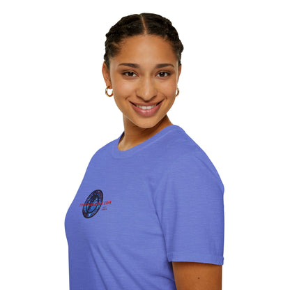 2-sided, cypherpunkgear.com logo Light colors Unisex T-Shirt by cypherpunkgear.com