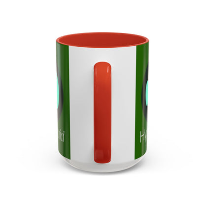 Hyperliquid White font Green Accent Mug by cypherpunkgear.com