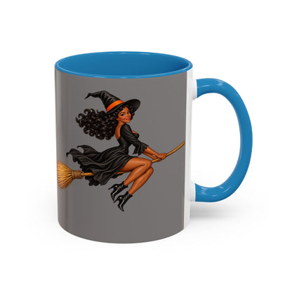 Velvet Vex Grey Accent Mug by CreepyCrafts.boo