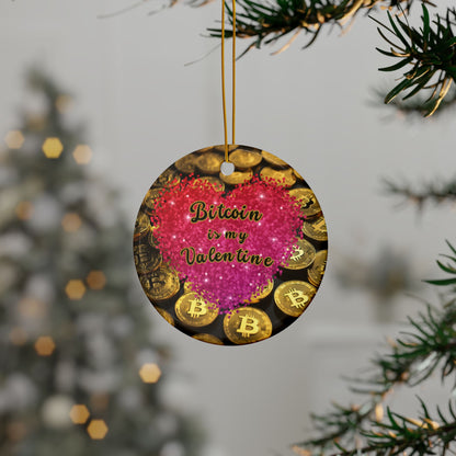 Bitcoin is My Valentine Ornament by cypherpunkgear.com