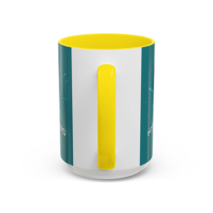 HYPE Drip Hyperliquid Accent Mug by cypherpunkgear.com