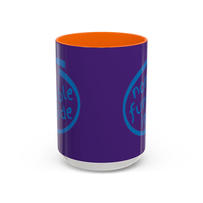 Non-Fungible Inside Purple Accent Mug by cypherpunkgear.com