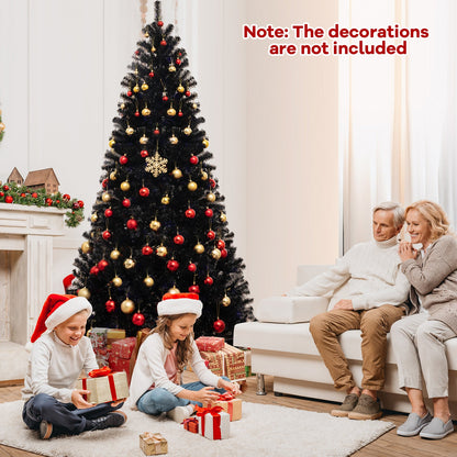6/7/8 Feet Artificial Christmas Tree with 6 Lighting Modes and Spooky Sounds