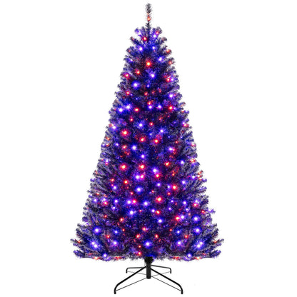 6/7/8 Feet Artificial Christmas Tree with 6 Lighting Modes and Spooky Sounds
