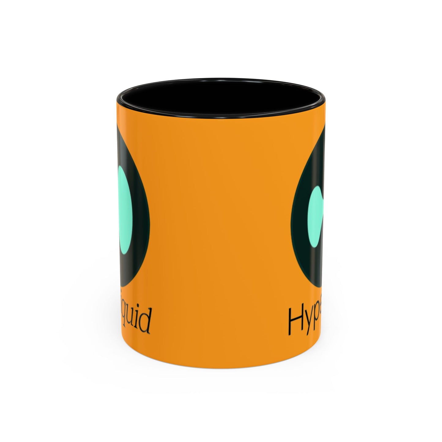 Hyperliquid Black font Orange Accent Mug by cypherpunkgear.com