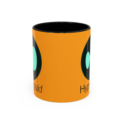 Hyperliquid Black font Orange Accent Mug by cypherpunkgear.com