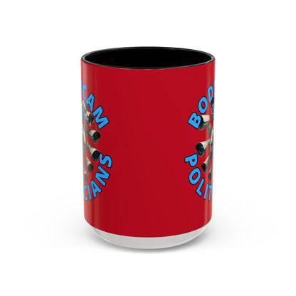 Bodycam the Politicians Cameras Red Accent Mug by cypherpunkgear.com