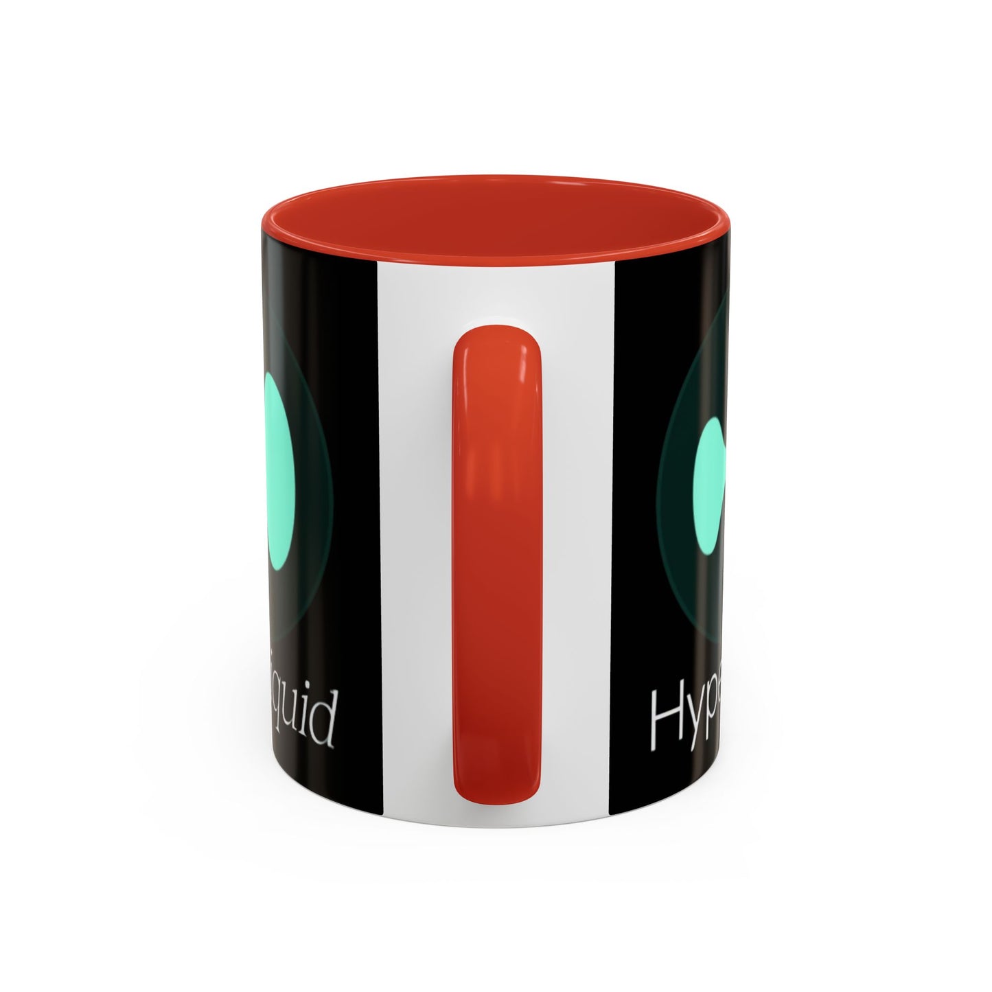 Hyperliquid White font Black Accent Mug by cypherpunkgear.com