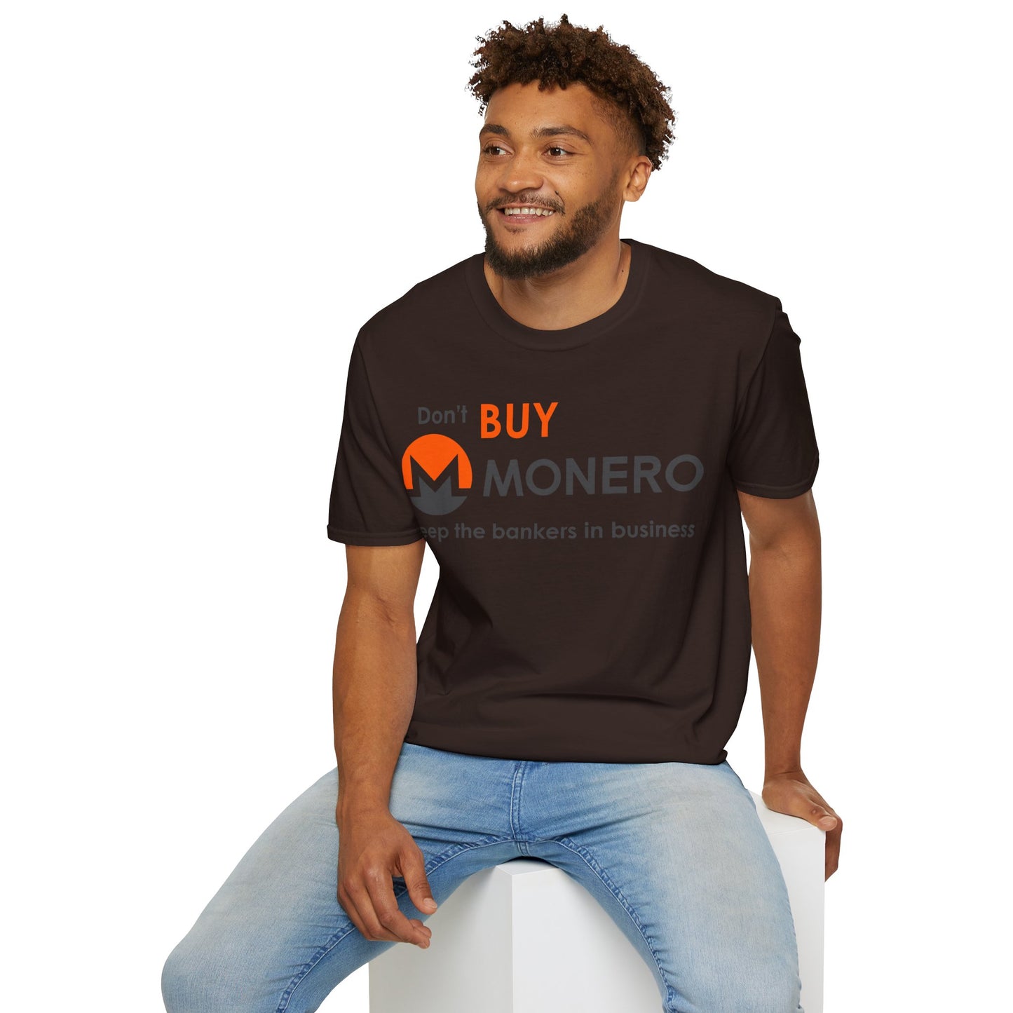 Don't buy Monero (XMR) Dark colors Unisex T-Shirt by cypherpunkgear.com