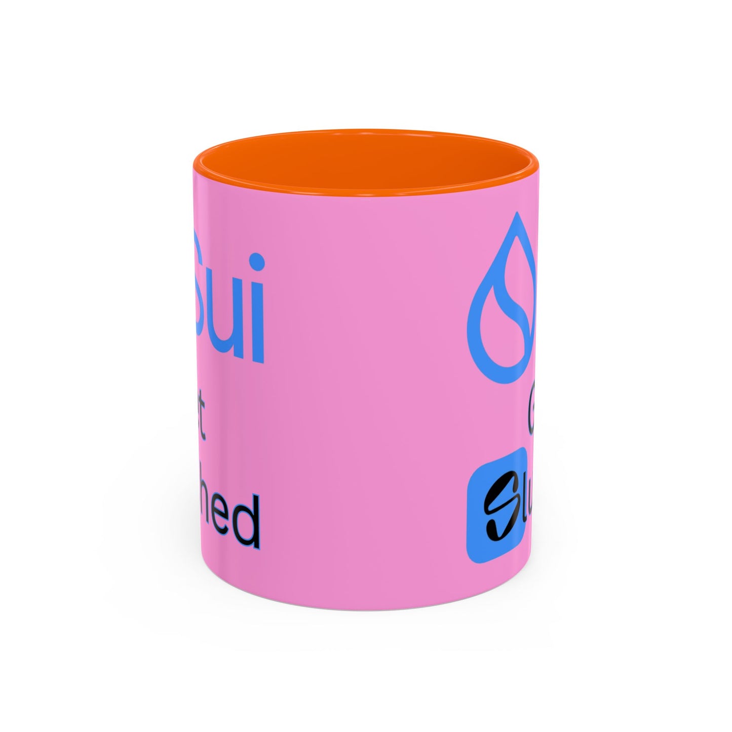 Sui: Get Slushed Pink Accent Mug by cypherpunkgear.com