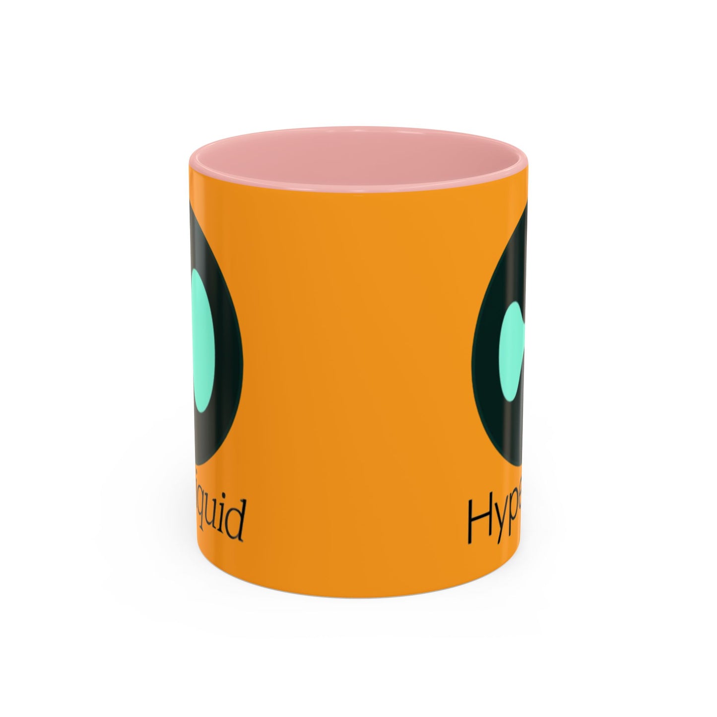 Hyperliquid Black font Orange Accent Mug by cypherpunkgear.com
