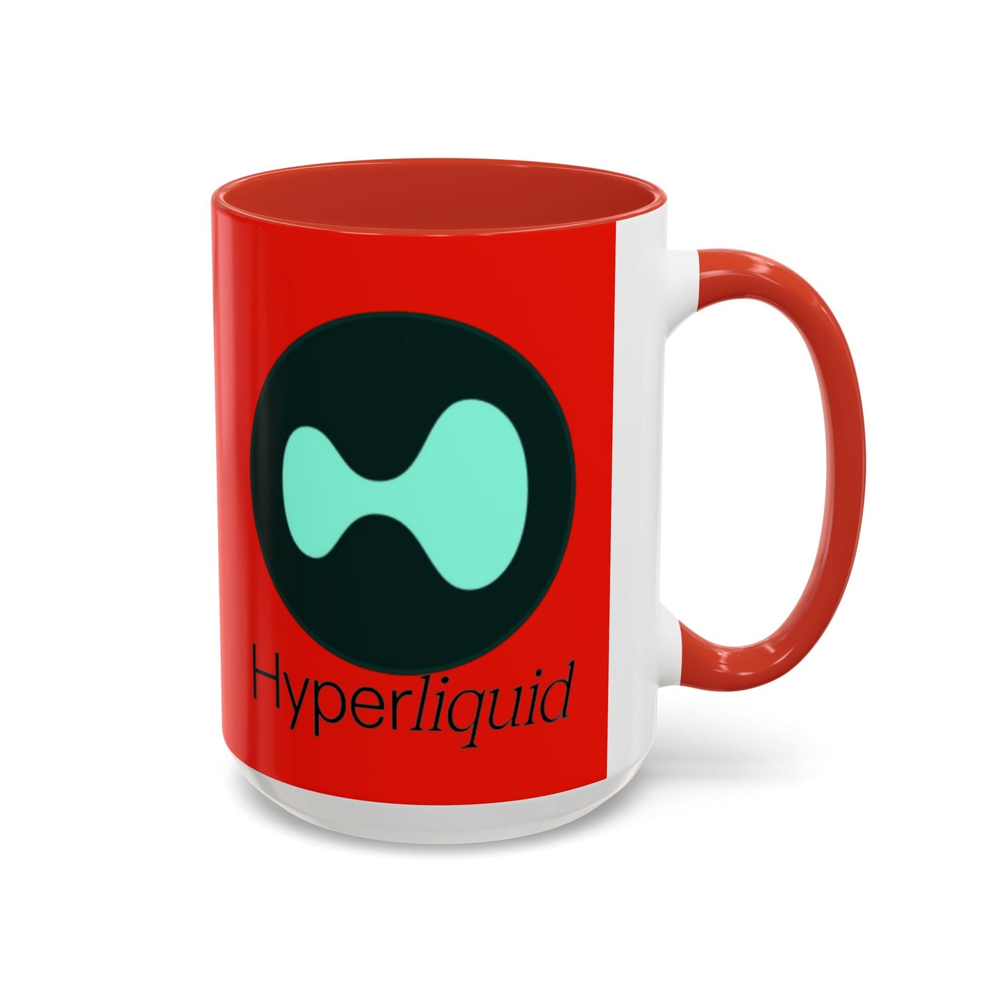 Hyperliquid Black font Red Accent Mug by cypherpunkgear.com