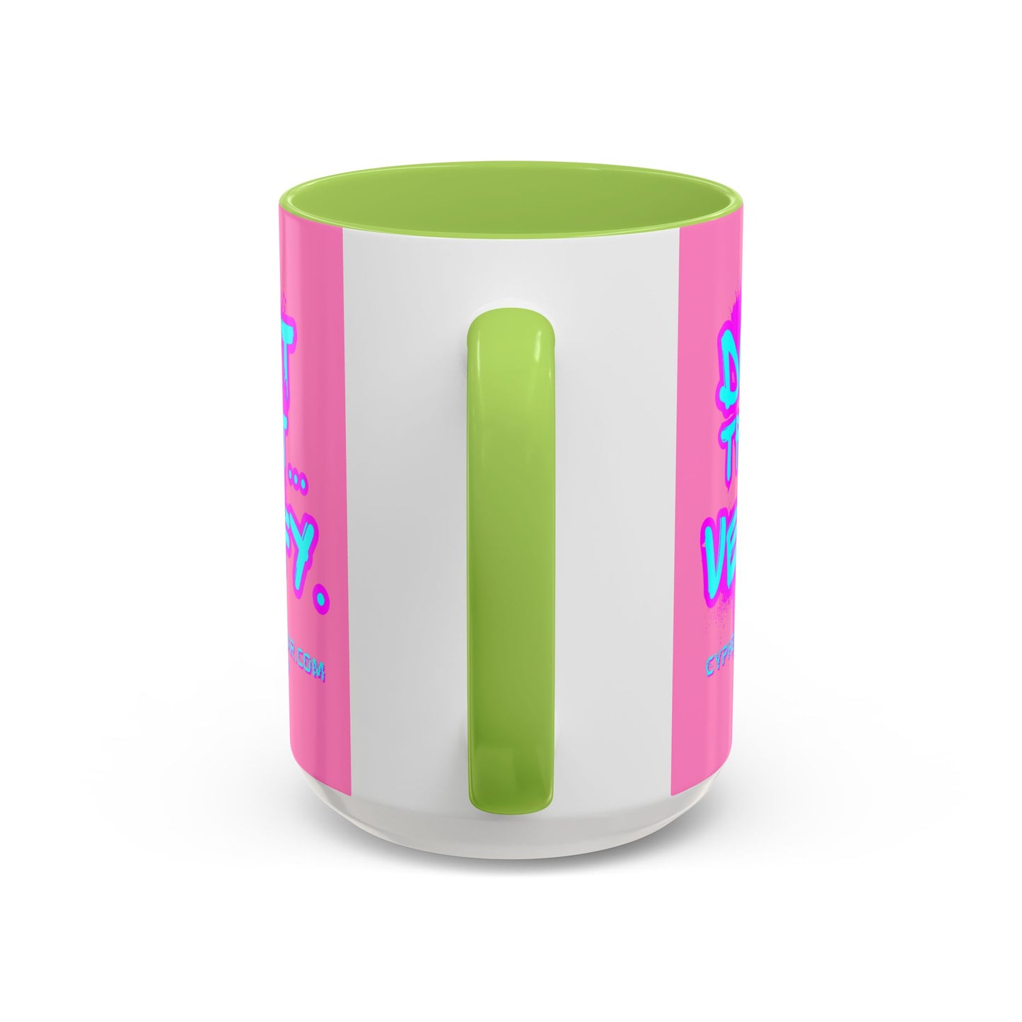 Don't Trust...Verify. Light Pink Accent Mug by cypherpunkgear.com