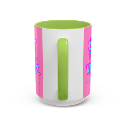 Don't Trust...Verify. Light Pink Accent Mug by cypherpunkgear.com